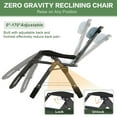 thumbnail image 2 of MOPHOTO 2 Pack Zero Gravity Chair Support 440lbs for Backyard Beach, Foldable Reclining Lounge Chair with Headrest & Cup Holder for Indoor Outdoor, Patio Recliner Folding Reclining Chair, 2 of 9