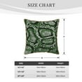 thumbnail image 4 of Kll Green Snakeskin Decorative Throw Pillow Covers Velvet Soft For Couch Sofa Bedroom Living Room Outdoor -18"X18", 4 of 8