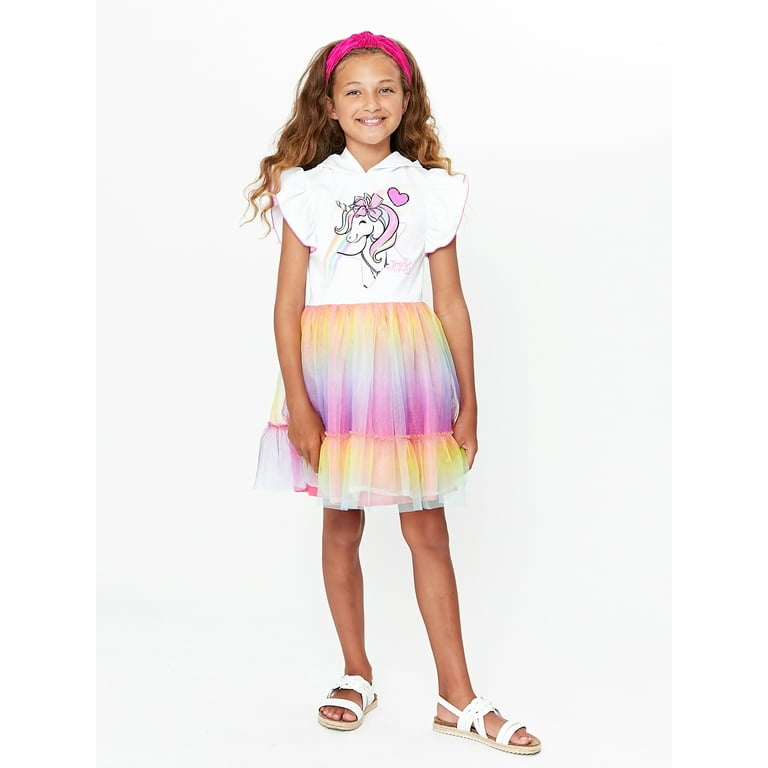 Jojo Siwa Girls Hooded Cosplay Dress Sizes 4 12 Walmart