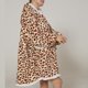 thumbnail image 5 of Oversized Blanket Hoodie, Keep Warm Flannel Loose Blanket Hoodie Large Pockets Machine Wash  For Women For Camping ANGGREK Estampado Leopardo Talla Media para Adultos, 5 of 6