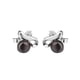 thumbnail image 5 of Joyería Pteada Diamante Pendientes del Perno Prisionero Naturales de Agua Dulce Negro Hugo Perla Pendientes de botón, 5 of 5