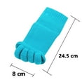 thumbnail image 4 of 2 Paires de Chaussettes de Sport Noires/ Bleues/ Rouges Roses Yoga à Cinq Orteils avec Alignement des Pieds, 4 of 5
