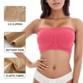 thumbnail image 6 of Landzoo One Strapless Fitness Padded Size Plus Top Bra For Women Stretchy Bra Yoga Bras Sports Bandeau Cozy Stylish Basic Tube Tops, 6 of 6