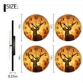 thumbnail image 2 of Battery Operated Analog Wall Clocks Non-Ticking Silent Modern Clock Decorative for Home,Office-Stag Standing In Front Of A Forest At Sunset(12inch), 2 of 4