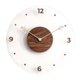 thumbnail image 1 of Reloj de Pared de Madera Redondo de Estilo Nórdico, Reloj de Pared Grande para Niños, Oficina en Casa, 1 of 9