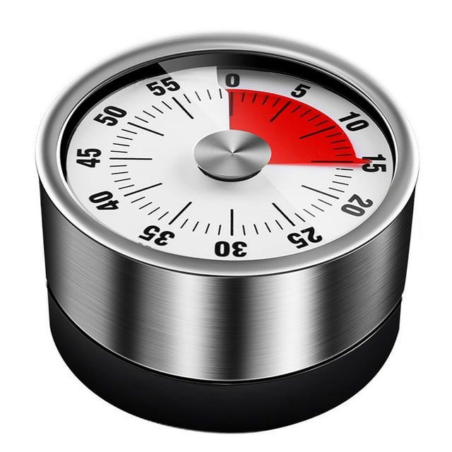 Stainless Steel Refrigerator Stainless Steel Timer Kitchen With Magnetic Suction Reminder Student Portable Mechanical Timer Kitchen Timer Magnetic