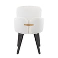 thumbnail image 5 of LumiSource Black Wood, Cream Velvet, Gold Metal Dahlia Dining Chair - Set of 2, 5 of 8