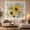 Two Sunflowers, variant on Yellow Sunflower Among Leafy Garden Sprigs, Peaceful Watercolor for Flower Lovers, Botanical Wall Art, Housewarming Gift, Tapestry Wall Hanging for Bedroom and Living Room