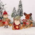 thumbnail image 4 of Bolsa de regalo, soporte de regalo de decoración de Navidad, colgante de Navidad, tamaño compacto, cesta de frutas, muñeca suave, accesorios Kits de decoración para fiestas Forma de ciervo Wosthever HA069772-03, 4 of 6