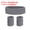 Gray, variant on Uxcell 2 Sport Wristbands & 1 Headband Set Cotton Absorbent Athletic Sweatband White
