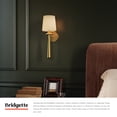 thumbnail image 2 of Alora Lighting WV497106BGWL Bridgette 18" Tall Bathroom Sconce - Brushed Gold / White, 2 of 7
