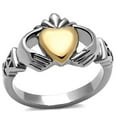 thumbnail image 1 of Femmes Bicolore IP Rose Bague en Acier Inoxydable Sans Stone dans Aucun Stone - Taille 8, 1 of 1