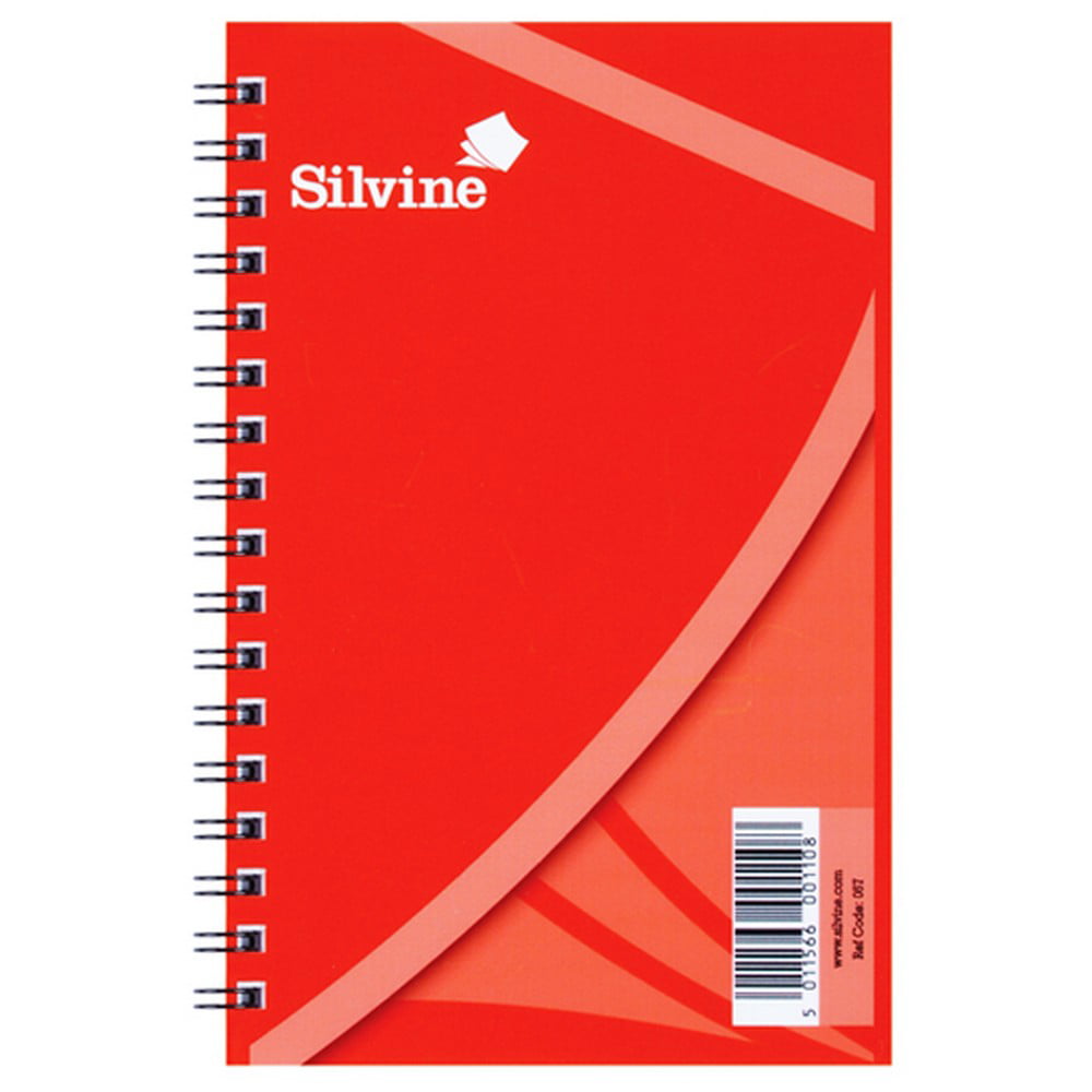 SPA5 Silvine A5 wire bound notebook 192 pages ruled feint notepad 
