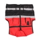 thumbnail image 5 of Chaleco reflectante de seguridad para trabajo, talla libre, bloques de color rojo y negro, chaleco de seguridad frontal con cremallera, 5 of 9
