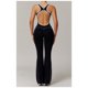 thumbnail image 2 of Monos for mujer, barra lateral, espalda cruzada, tanque de una pieza, deportes, espalda calada, mono de Yoga, traje de Yoga, levantamiento de cadera, 2 of 7