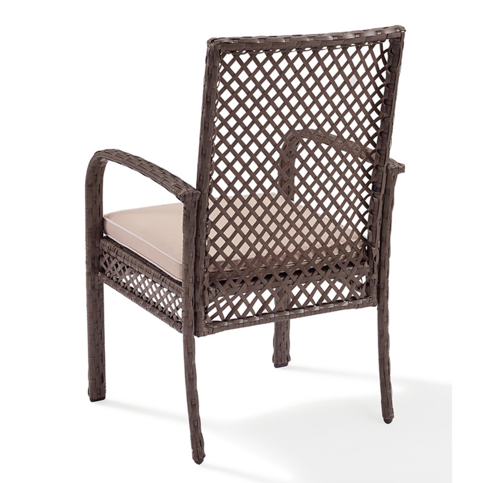 Crosley Furniture Tribeca Wicker Patio Dining Arm Chair in Driftwood - image 2 of 6