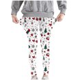 thumbnail image 5 of Atogsazn Kids Girls Christmas Legging Pants Children Casual Slim Leg Stretchy Leggings Outfit Clothing Trousers White 7-8 Years Fashion, 5 of 8