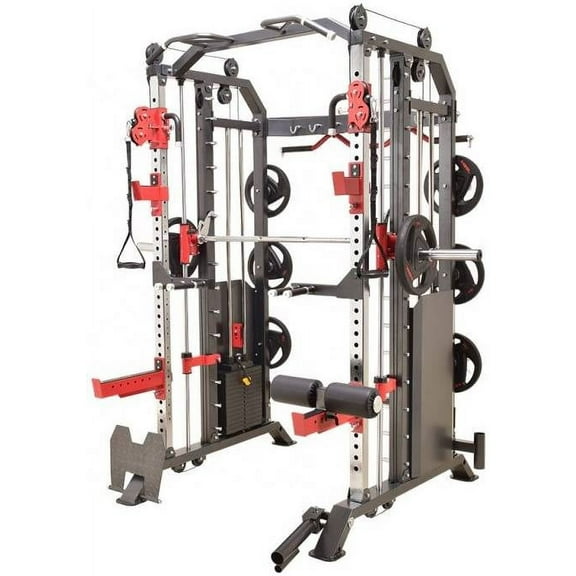 French Fitness FSR50 Dual Cable & Smith Rack Home Gym (New)