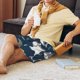 thumbnail image 5 of Fotbe Friendly Smiling Sharks Pantalones Cortos de Pijama para Hombre, Ropa de Dormir, Pantalones de Pijama Cortos para Hombre-Large, 5 of 6