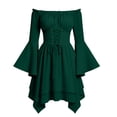 thumbnail image 2 of Renaissance Costume Women Pirate Outfit Ren Fairy Dress Bell Sleeve Halloween Costumes, 2 of 10