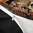 thumbnail image 4 of Homewish Halloween Skull Crows Twin Duvet Cover,Vintage Train Twin Bedding,White Orange,Black Reversible,2pcs,1 Duvet Cover and 1 Pillowcase, 4 of 6