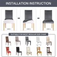 thumbnail image 3 of Dining Room Chair Covers Set of 6, Stretch Removable Washable Spandex Dining Chair Slipcovers Protectors, Kitchen Chair Covers for Dining Room Party Hotel Ceremony Banquet(Butterfly), 3 of 6
