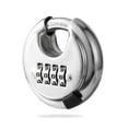 thumbnail image 1 of Rohuis Round Combination Lock, Uncuttable Combination Disc Padlock, 3/8 Inch Shackle Outdoor Combo Lock Discus Pad Lock for Storage Unit, Garages, Fences (1 Pack), 1 of 4