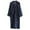 b-Navy, variant on Womens Boho Floral Print Robe Lightweight Short Sleeve Bathrobe Soft Kimono Robes V-neck Loungewear with Pockets Spa Bath Quick Dry Robe for Couples