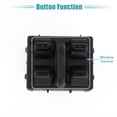 thumbnail image 3 of Interruptor de ventana eléctrica del lado izquierdo delantero, interruptor de control de ventana, compatible con Jeep Wrangler 2007-2010 No.4602756AB, 3 of 7
