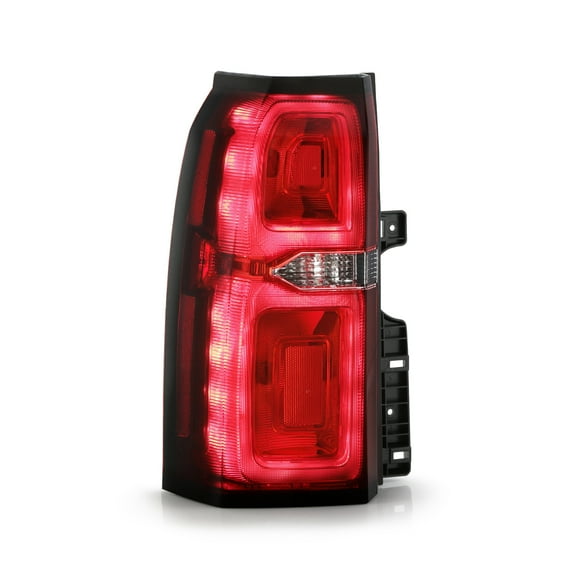 AKKON - Fits 2015-2020 Chevy Suburban Tahoe Pickup LED Running Chrome Red Tail Light Brake Lamp Outer Driver Left Replacement