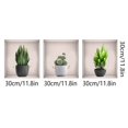 thumbnail image 3 of TIELUTT Window Green Potted Flowers Triptych Wall Sticker for Living Room Solar System Ceiling Stickers Fathead Wall Decals for Girls Wall for Bedroom Name Wall Decal Kids Room Decals, 3 of 7