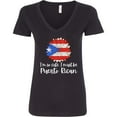 thumbnail image 3 of Inktastic I'm So Cute, I Must Be Puerto Rican Sunflower Puerto Rico Women's V-Neck T-Shirt, 3 of 5