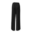 thumbnail image 5 of Baqcunre Wide Leg Pants Woman,Womens Loose High Waisted Pants Drawstring Elastic Waist Straight Leg Trousers,Women'S Pants,Pants For Women,Womens Fashion,Womens Clothes,Black,XXL, 5 of 5