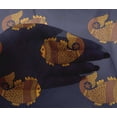 thumbnail image 4 of oneOone Viscose Chiffon Fabric Fish Block Printed Fabric 1 Yard 42 Inch Wide, 4 of 4