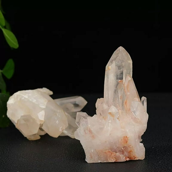 VIVIDELLE Natural Clear Quartz Crystal Cluster Mineral Rough Druzy Geode Specimens Energy