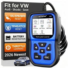 Autophix 5600 OBD2 Scanner Diagnostic Tool Fit for VW Audi Skoda, Full System Diagnostic Scan Tool Code Reader with EPB/TPMS/Oil/Throttle Resets, Bat-tery Registration, Lifetime Free Update