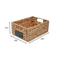 thumbnail image 4 of happimess BSK2008A-SET4 Lane 12" Classic Farmhouse Handwoven Hyacinth Pantry Baskets with Chalkboard Labels and Handles, Natural (Set of 4), 4 of 7