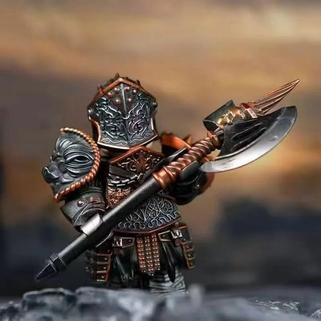 Medieval Round Table Knights Building Blocks Set, Warrior Berserk Style Action Figure Model, Compatible DIY Assembled Puzzle Bricks Toy, Collectible Gift for Kids & Hobbyists