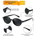 thumbnail image 5 of FEISEDY Retro Oval Sunglasses for Women 90s Narrow Round Lightweight Shades Y2k Trendy Sunnies B1171, 5 of 8