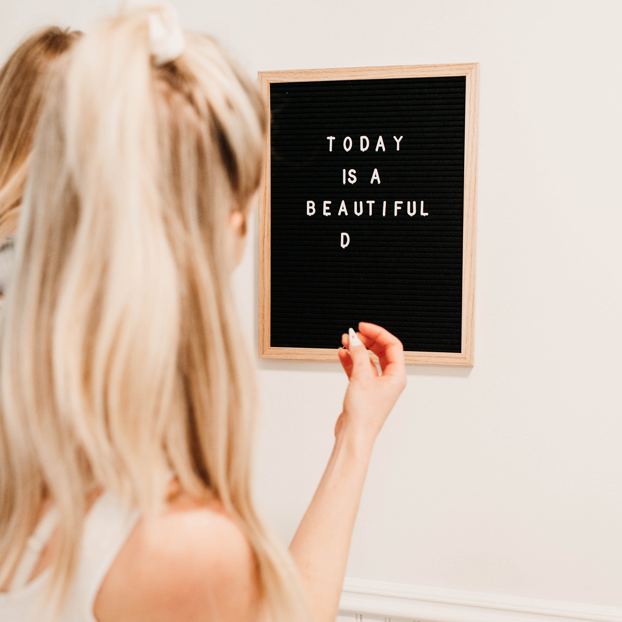 Stiles Felt Letter Board Set, Message Board with 440 Letters, Numbers, and Symbols for Celebrations, Baby Announcements, or Milestones, 12 by 16 Inches, Black