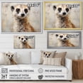 thumbnail image 4 of Designart "Portrait Of A Cute Meercat III" Meercat Floater Framed Canvas Art Print, 4 of 5