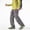 Gray, variant on Cargo Pants for Men Drawing Waist Hiking Sports Lightweight Solid Color Athletic Work Pants with Zipper Pockets