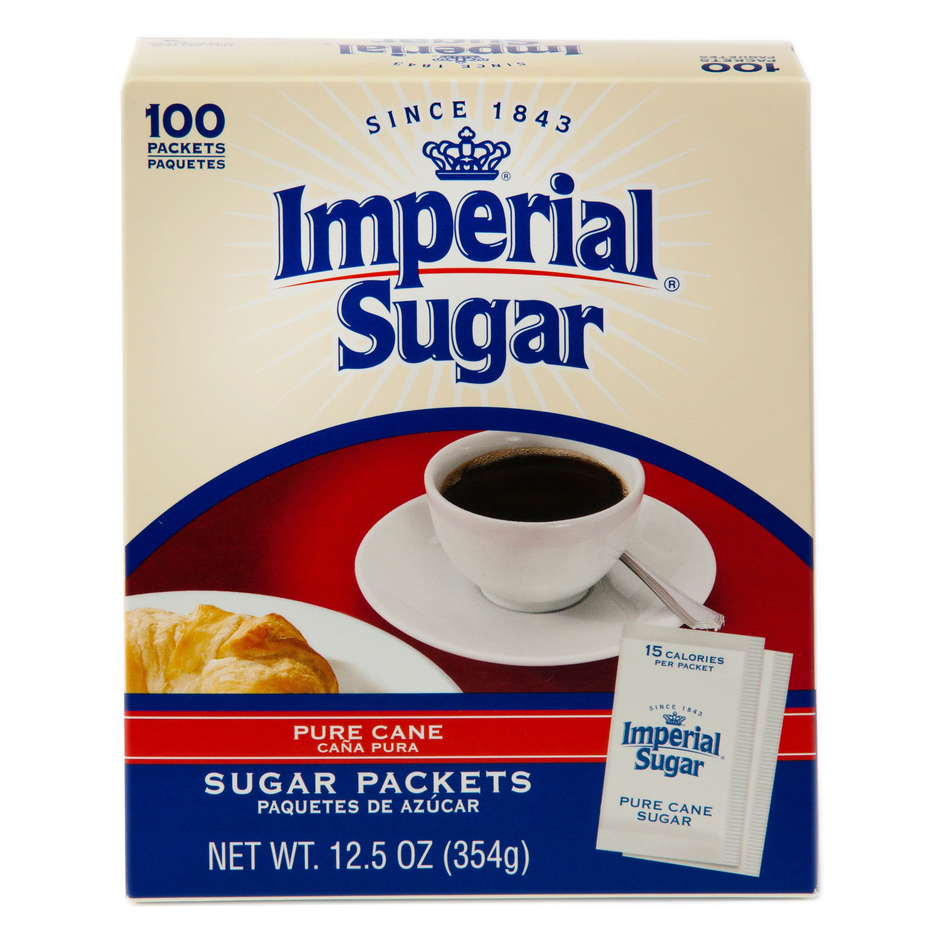 I*P様 SUGAR CANE16.25oz.Lot.303 size40バック 3 pack) Imperial Sugar Pure Cane Sugar Packets, 100 Ct, 12.5 oz