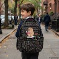 thumbnail image 6 of Chririnla Pig Math Print Waterproof School Backpack for Travel Back to School, Multi Pocket Adjustable Straps 600D Polyester Travel Daypack, 6 of 10