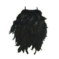 thumbnail image 2 of Top corto con cuello halter y plumas artificiales, elegante, ideal como regalo para presentaciones en escenario., 2 of 10