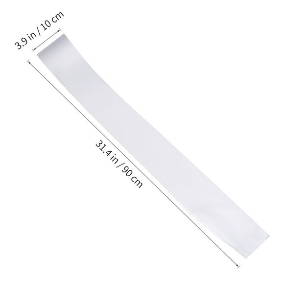 Dytern DIY 6PCS Birthday Baby Shower Hen Party Plain Satin Sash DIY Sash (White)