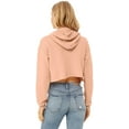 thumbnail image 3 of Ladies' Cropped Fleece Hoodie - PEACH - 2XL, 3 of 3