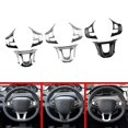 thumbnail image 3 of 3 uds protector para volante de coche para Peugeot 2008 208 308 plata brillante, 3 of 3