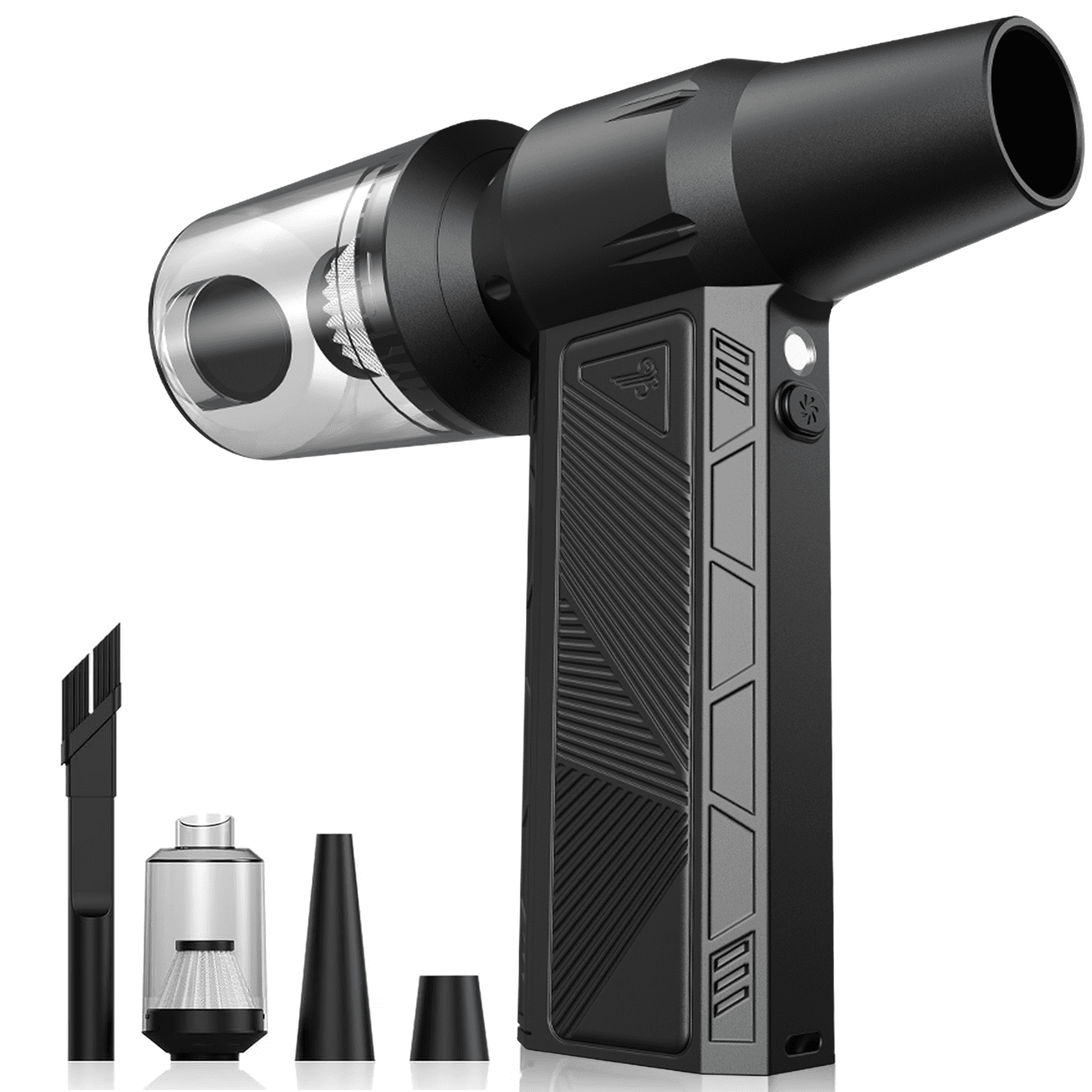 Dépoussiéreur électrique AC-27 – 3 Vitesses, 130 000 Tr/min, Rechargeable – Pour Clavier, Voiture, Appareils électroniques – Noir
