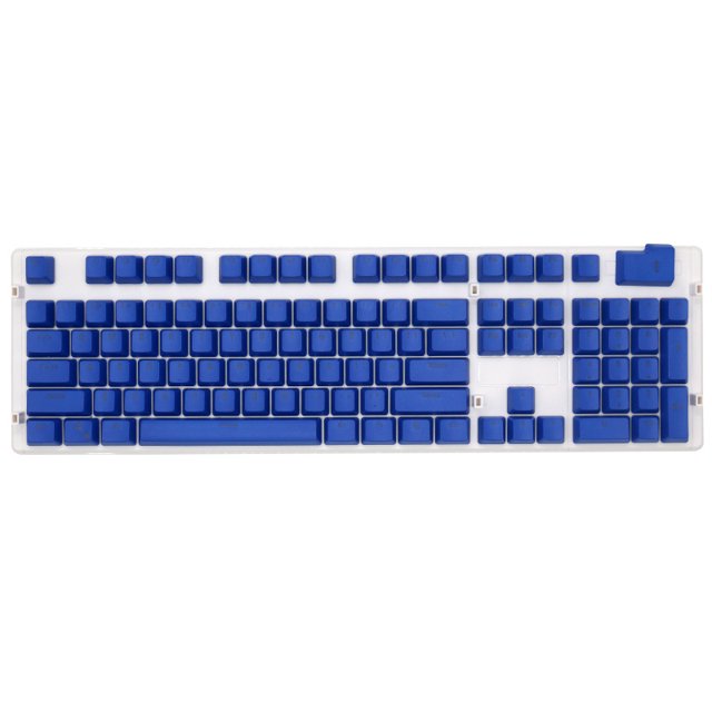 Tecla transparente PBT moldeada por inyección de dos colores, tapa de teclado con personalidad de 104 teclas, tapa de tecla grabada en el lateral, teclado mecánico universal
